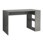 Γραφείο εργασίας Mikro Megapap χρώμα γκρι σκυροδέματος 120x60x75εκ. - Image 4