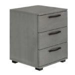 Βρες το Κομοδίνο - Συρταριέρα γραφείου Roco Megapap χρώμα γκρι σκυροδέματος 40x39x57εκ. σε μοναδική τιμή στο clickforshop.gr