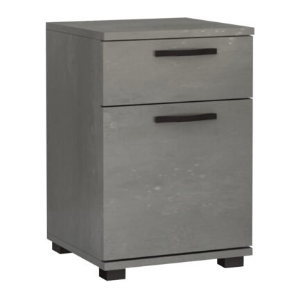 Βρες το Κομοδίνο - Συρταριέρα γραφείου Veto Megapap χρώμα γκρι σκυροδέματος 40x39x57εκ. σε μοναδική τιμή στο clickforshop.gr