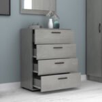 Συρταριέρα Velika Megapap χρώμα γκρι σκυροδέματος 73x44x96εκ. - Image 2