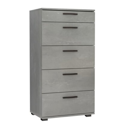 Βρες το Συρταριέρα Helia Megapap χρώμα γκρι σκυροδέματος 60x44x108εκ. σε μοναδική τιμή στο clickforshop.gr