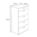 Συρταριέρα Helia Megapap χρώμα γκρι σκυροδέματος 60x44x108εκ. - Image 5