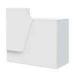 Γραφείο υποδοχής - reception Merlin Megapap χρώμα λευκό 110x50x101,8εκ. - Image 4