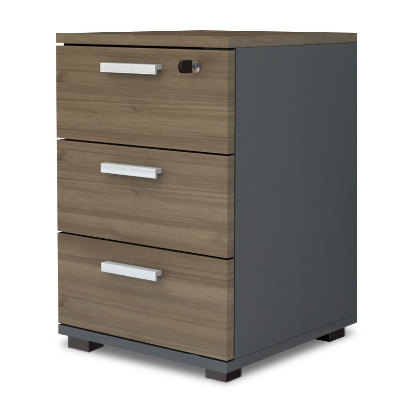 Συρταριέρα γραφείου με κλειδαριά επαγγελματική Venturo Megapap χρώμα ανθρακί - καρυδί 39x40x57εκ. Βρες το Συρταριέρα γραφείου με κλειδαριά επαγγελματική Venturo Megapap χρώμα ανθρακί - καρυδί 39x40x57εκ. σε μοναδική τιμή στο clickforshop.gr