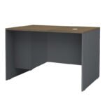 Βρες το Γραφείο επαγγελματικό Venturo Megapap χρώμα ανθρακί - καρυδί 120x80x75εκ. σε μοναδική τιμή στο clickforshop.gr