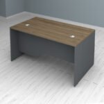 Γραφείο επαγγελματικό Venturo Megapap χρώμα ανθρακί - καρυδί 150x80x75εκ. - Image 2