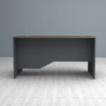 Γραφείο επαγγελματικό Venturo Megapap χρώμα ανθρακί - καρυδί 150x80x75εκ. - Image 3