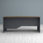 Γραφείο επαγγελματικό Venturo Megapap χρώμα ανθρακί - καρυδί 180x80x75εκ. - Image 3