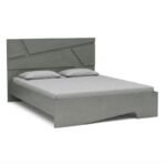 Βρες το Κρεβάτι Efes Megapap χρώμα γκρι σκυροδέματος 160x200εκ. σε μοναδική τιμή στο clickforshop.gr