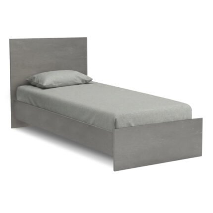 Βρες το Κρεβάτι Troy Megapap χρώμα γκρι σκυροδέματος 100x200εκ. σε μοναδική τιμή στο clickforshop.gr
