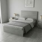 Κρεβάτι Troy Megapap χρώμα γκρι σκυροδέματος 120x200εκ. - Image 2