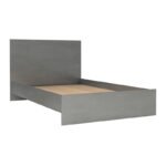 Κρεβάτι Troy Megapap χρώμα γκρι σκυροδέματος 120x200εκ. - Image 3