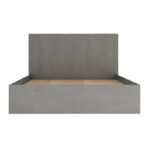 Κρεβάτι Troy Megapap χρώμα γκρι σκυροδέματος 140x190εκ. - Image 4
