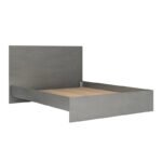 Κρεβάτι Troy Megapap χρώμα γκρι σκυροδέματος 150x200εκ. - Image 3