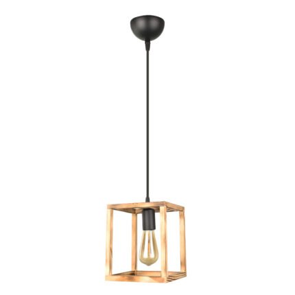 Βρες το Φωτιστικό οροφής Kubo Megapap E27 ξύλινο μονόφωτο χρώμα φυσικό 18x18x65εκ. σε μοναδική τιμή στο clickforshop.gr