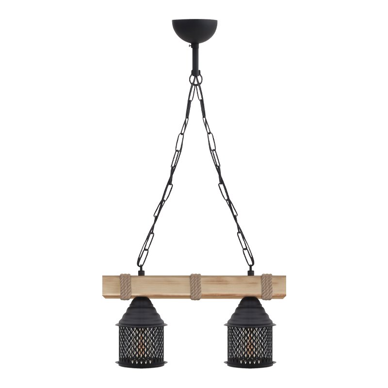 Φωτιστικό οροφής Elora Megapap E27 ξύλινο - μεταλλικό δίφωτο χρώμα φυσικό - μαύρο 40x13x75εκ. Βρες το Φωτιστικό οροφής Elora Megapap E27 ξύλινο - μεταλλικό δίφωτο χρώμα φυσικό - μαύρο 40x13x75εκ. σε μοναδική τιμή στο clickforshop.gr