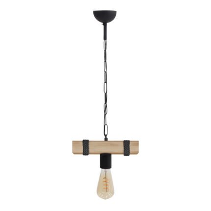 Βρες το Φωτιστικό οροφής Vero Megapap E27 ξύλινο μονόφωτο χρώμα φυσικό - μαύρο 25x8x65εκ. σε μοναδική τιμή στο clickforshop.gr