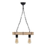 Βρες το Φωτιστικό οροφής Vero Megapap E27 ξύλινο δίφωτο χρώμα φυσικό 40x8x65εκ. σε μοναδική τιμή στο clickforshop.gr