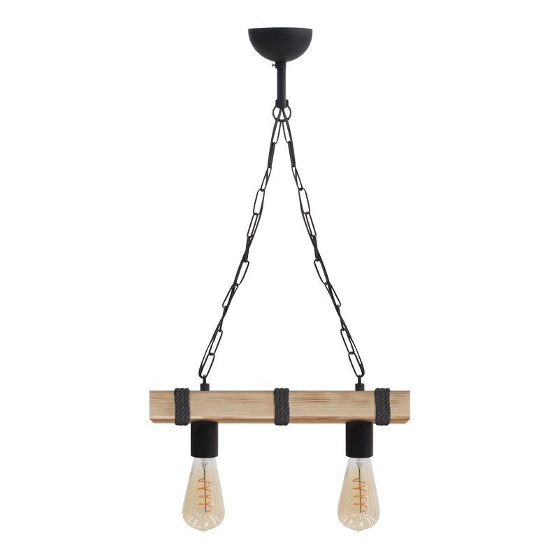 Φωτιστικό οροφής Vero Megapap E27 ξύλινο δίφωτο χρώμα φυσικό - μαύρο 40x8x65εκ. Βρες το Φωτιστικό οροφής Vero Megapap E27 ξύλινο δίφωτο χρώμα φυσικό - μαύρο 40x8x65εκ. σε μοναδική τιμή στο clickforshop.gr