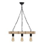 Βρες το Φωτιστικό οροφής Vero Megapap E27 ξύλινο τρίφωτο χρώμα φυσικό 50x8x65εκ. σε μοναδική τιμή στο clickforshop.gr