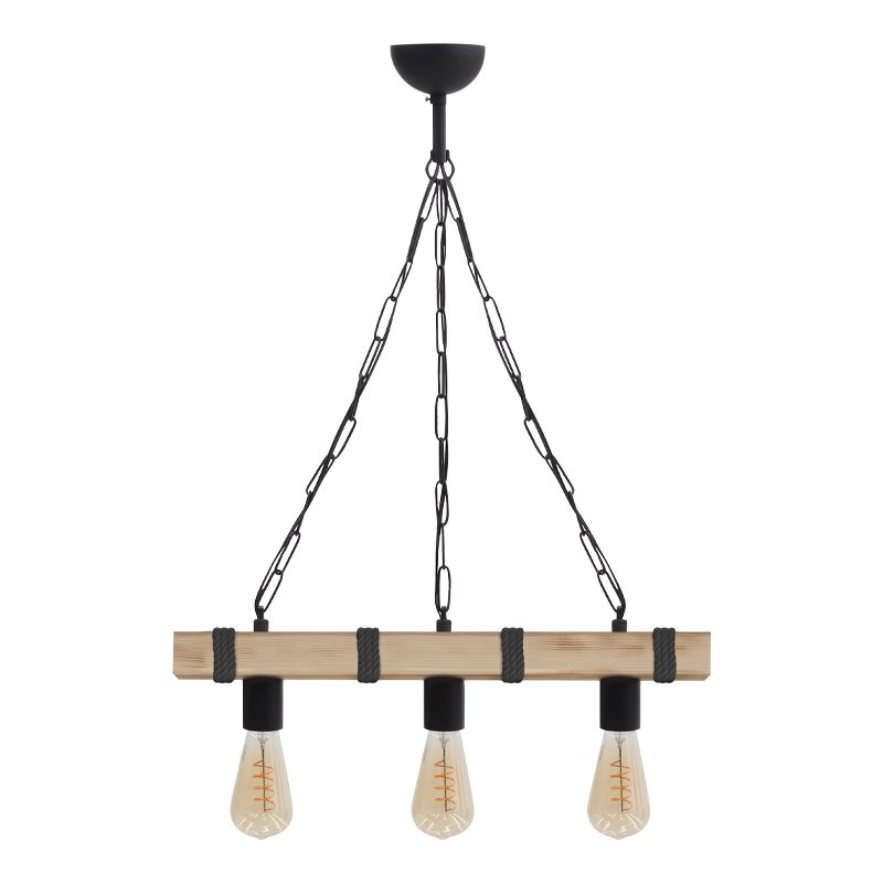 Φωτιστικό οροφής Vero Megapap E27 ξύλινο τρίφωτο χρώμα φυσικό - μαύρο 50x8x65εκ. Βρες το Φωτιστικό οροφής Vero Megapap E27 ξύλινο τρίφωτο χρώμα φυσικό - μαύρο 50x8x65εκ. σε μοναδική τιμή στο clickforshop.gr