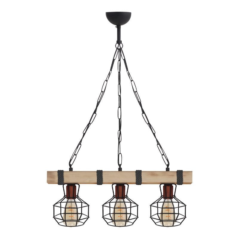 Φωτιστικό οροφής Lumenia Megapap E27 ξύλινο - μεταλλικό τρίφωτο χρώμα φυσικό - μαύρο 50x14x80εκ. Βρες το Φωτιστικό οροφής Lumenia Megapap E27 ξύλινο - μεταλλικό τρίφωτο χρώμα φυσικό - μαύρο 50x14x80εκ. σε μοναδική τιμή στο clickforshop.gr