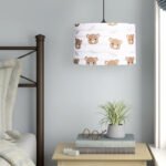 Φωτιστικό οροφής Tale Megapap E27 ύφασμα PVC μονόφωτο πολύχρωμο Ø33x70εκ. - Image 2