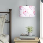 Φωτιστικό οροφής Tale Megapap E27 ύφασμα PVC μονόφωτο πολύχρωμο Ø33x70εκ. - Image 2