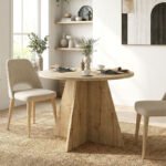 Βρες το Τραπέζι Tailor Megapap χρώμα sapphire oak Ø100x75