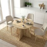 Τραπέζι Tailor Megapap χρώμα sapphire oak Ø100x75,7εκ. - Image 4