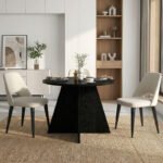 Τραπέζι Tailor Megapap χρώμα sencron black Ø100x75,7εκ. - Image 5