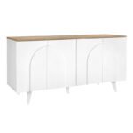 Μπουφές Bono Megapap χρώμα λευκό - sepet oak 150x45x74,6εκ. - Image 5