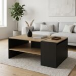 Βρες το Τραπεζάκι σαλονιού Izia Megapap χρώμα sapphire oak - ανθρακί 110x60x45εκ. σε μοναδική τιμή στο clickforshop.gr