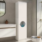 Βρες το Ντουλάπι με καλάθι απλύτων Verga Megapap χρώμα λευκό 45x40x180εκ. σε μοναδική τιμή στο clickforshop.gr