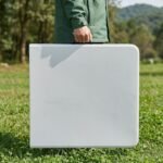 Τραπέζι catering - συνεδρίου Capri Megapap πτυσσόμενο - βαλίτσα χρώμα λευκό του πάγου 120x60x74εκ. - Image 4