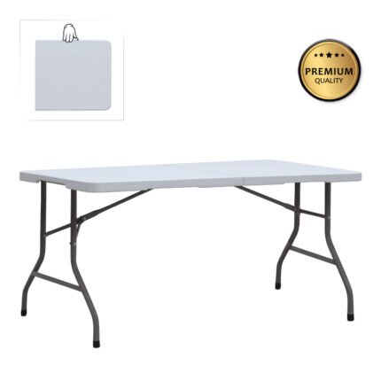 Βρες το Τραπέζι catering - συνεδρίου Capri Megapap πτυσσόμενο - βαλίτσα χρώμα λευκό του πάγου 152x70x74εκ. σε μοναδική τιμή στο clickforshop.gr