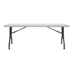 Τραπέζι catering - συνεδρίου Capri Megapap πτυσσόμενο - βαλίτσα χρώμα λευκό του πάγου 183x76x74εκ. - Image 5