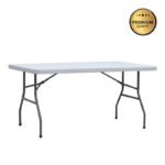 Βρες το Τραπέζι catering - συνεδρίου Capri Megapap πτυσσόμενο - μονοκόμματη επιφάνεια χρώμα λευκό του πάγου 152x76x74εκ. σε μοναδική τιμή στο clickforshop.gr