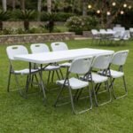 Τραπέζι catering - συνεδρίου Capri Megapap πτυσσόμενο - μονοκόμματη επιφάνεια χρώμα λευκό του πάγου 183x76x74εκ. - Image 2