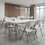 Καρέκλα catering - συνεδρίου Capri Megapap πτυσσόμενη χρώμα λευκό του πάγου 45x50x88εκ. - Image 4