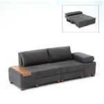 Βρες το Καναπές - κρεβάτι πολυμορφικός Perenna Megapap τριθέσιος υφασμάτινος χρώμα ανθρακί 233x93x83εκ. σε μοναδική τιμή στο clickforshop.gr