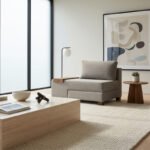 Πολυθρόνα - κρεβάτι Perenna Megapap υφασμάτινη χρώμα γκρι 116x93x83εκ. - Image 3