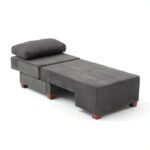 Πολυθρόνα - κρεβάτι Perenna Megapap υφασμάτινη χρώμα ανθρακί 116x93x83εκ. - Image 3