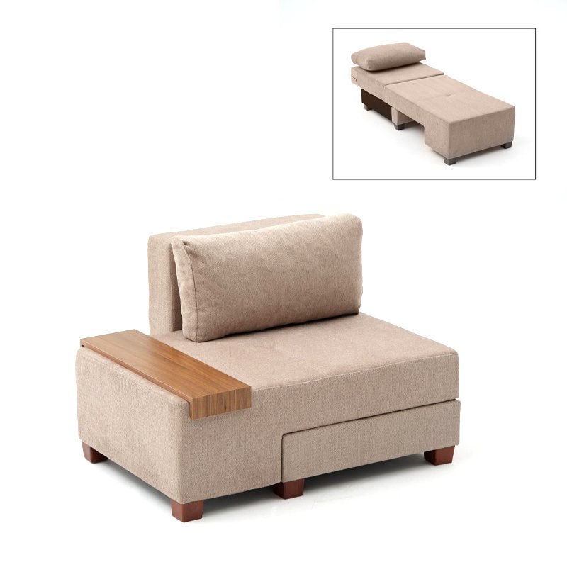 Πολυθρόνα - κρεβάτι Perenna Megapap υφασμάτινη χρώμα μπεζ 116x93x83εκ. Βρες το Πολυθρόνα - κρεβάτι Perenna Megapap υφασμάτινη χρώμα μπεζ 116x93x83εκ. σε μοναδική τιμή στο clickforshop.gr