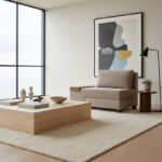 Πολυθρόνα - κρεβάτι Perenna Megapap υφασμάτινη χρώμα μπεζ 116x93x83εκ. - Image 3