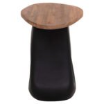 ΒΟΗΘΗΤΙΚΟ ΤΡΑΠΕΖΙ AIDA HM4692.01 FIBER CEMENT ΜΑΥΡΟ--ΞΥΛΟ TEAK TOP 47x60x59Υεκ - Image 6