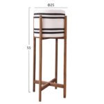 ΓΛΑΣΤΡΑ-ΚΑΣΠΟ ΕΣΩΤ.ΧΩΡΟΥ RENTIL HM4683M FIBER CEMENT ΛΕΥΚΟ/ΜΑΥΡΟ--ΒΑΣΗ TEAK Φ27x66Υεκ - Image 2