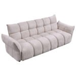 ΚΑΝΑΠΕΣ ΚΡΕΒΑΤΙ MELU HM3314.02 ΜΠΕΖ ΥΦΑΣΜΑ--ΚΑΘΙΣΜΑ POCKET SPRINGS 240-250x90x85Υεκ. - Image 5