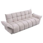 ΚΑΝΑΠΕΣ ΚΡΕΒΑΤΙ MELU HM3314.02 ΜΠΕΖ ΥΦΑΣΜΑ--ΚΑΘΙΣΜΑ POCKET SPRINGS 240-250x90x85Υεκ. - Image 6