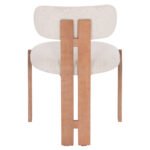 ΚΑΡΕΚΛΑ ΤΡΑΠΕΖΑΡΙΑΣ KARVO HM18252.01 ΜΠΕΖ ΥΦΑΣΜΑ--ΞΥΛΟ ΟΞΙΑΣ 57x50x79Υεκ - Image 6